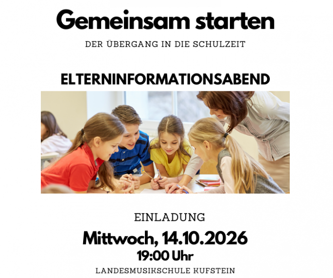 Bild mit Informationen zum Elterninformationsabend